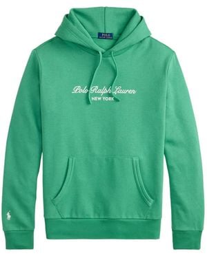 Polo Ralph Lauren Logo-Embroidered Hoodie - Green