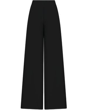 DI STAVNITSER Aurora Silk Trousers - Black
