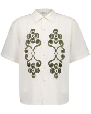 Commas Chemise À Fleurs Brodées - Blanc
