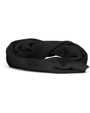 North Sails Sciarpa A Coste Con Applicazione Logo - Nero