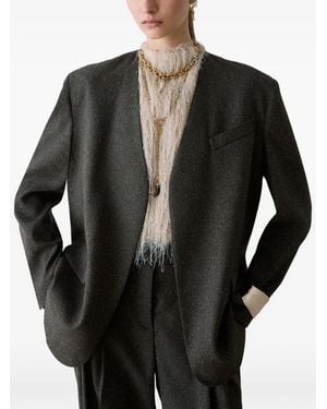 Liu Jo Tweed Jacket With Belt - Black