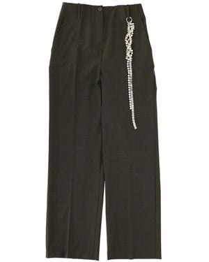 Circus Hotel Embellishment Trousers - Green