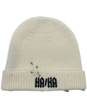 Haculla Ha Ha Wool Beanie - Natural