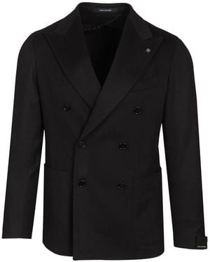 Tagliatore Montecarlo Double-Breasted Blazer - Black