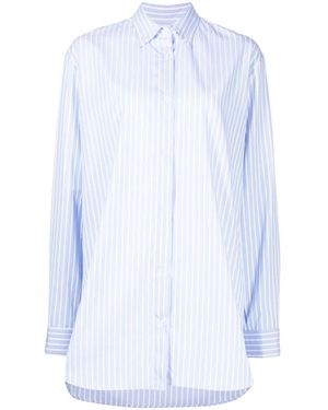 Macgraw Camisa Critic oversize a rayas - Blanco