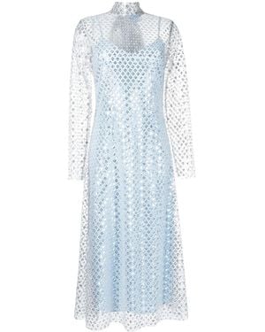 Macgraw Perception Sequin-Embellished Long Dress - Blue