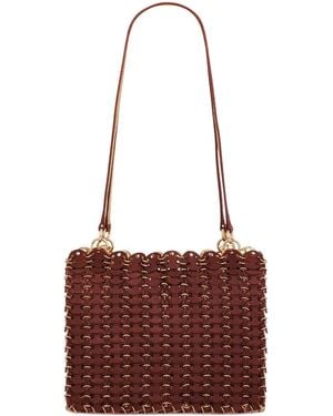 Rabanne 1969 Flip Iconic Discs Schultertasche - Rot