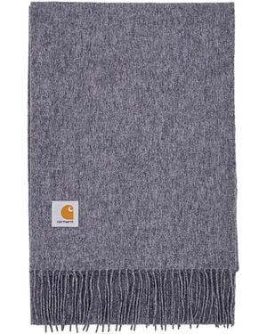 Carhartt Clan Fringed Logo Scarf - Grey