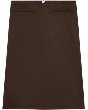 Courreges Interlock Tracksuit Skirt - Brown