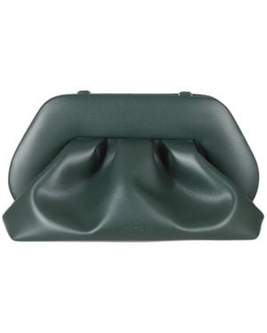 THEMOIRÈ Bios Ruched Clutch Bag - Green