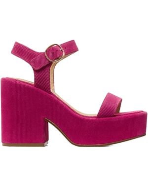 Gabriela Hearst 110Mm Iman Platform Sandals - Pink