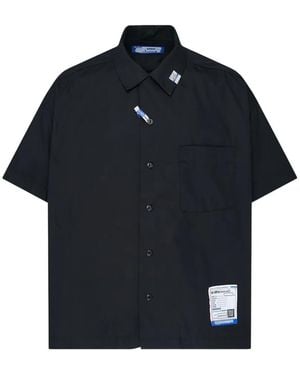 Maison Mihara Yasuhiro In·Stru(-Tal) Short-Sleeve Shirt - Blue