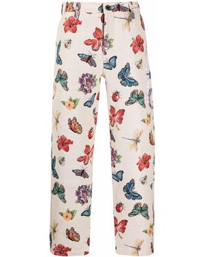 RIPNDIP Monarch Butterfly-print Track Pants - Multicolour