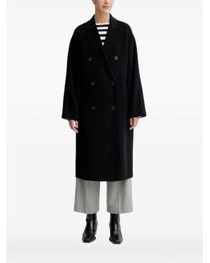 Marc O' Polo Double-Breasted Coat - Black
