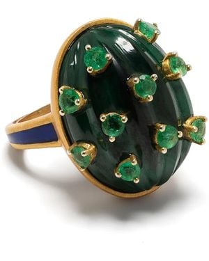 Akansha Sethi Cactus Ring - Grün