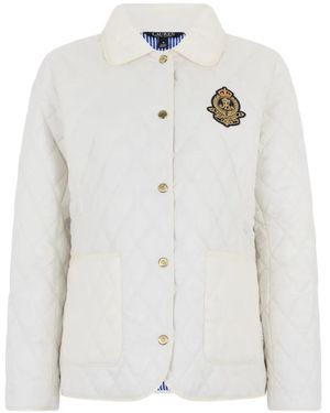 Ralph Lauren Quilted Crest Puffer Jacket - White
