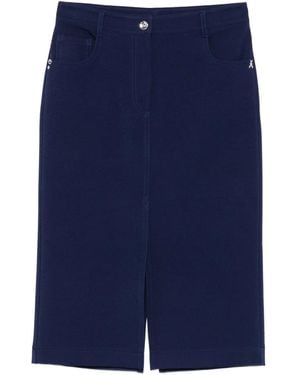 Patrizia Pepe Midirock im Five-Pocket-Design - Blau