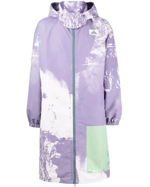 OAMC Biv Abstract-Print Parka - Purple