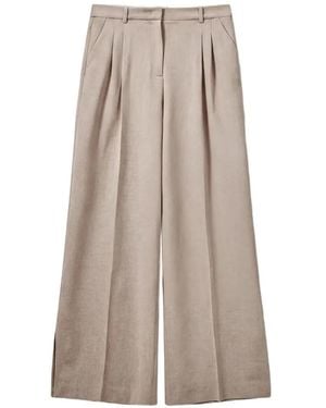 THE GARMENT Pisano Pleated Wide-Leg Pants - Natural