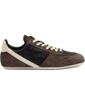 Rick Owens Concordians Minimal Low Top Sneakers - Black