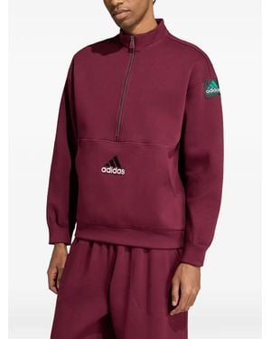 adidas Equipment Spacer Half-Zip Sweatshirt - Red