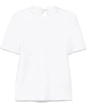Carven T-Shirt Aus Jersey - Weiß
