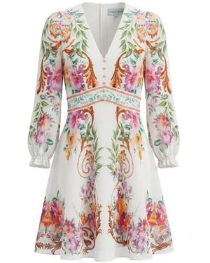 Hale Bob Frida Floral-Print Mini Dress - White