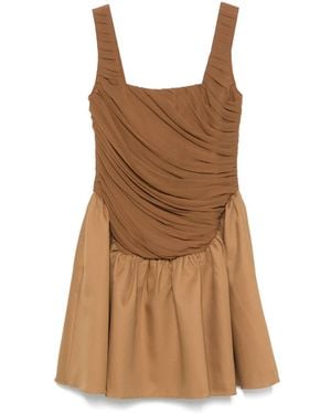 Abadia Kaya Mini Dress - Brown
