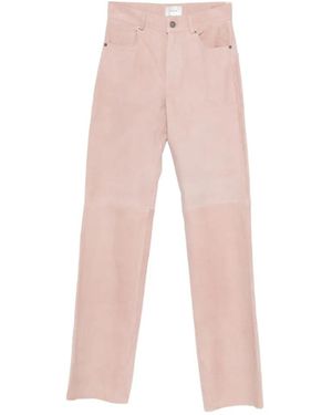 Haikure Suede Pants - Pink