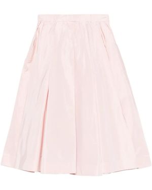 Prada Falda Midi Acampanada - Rosa