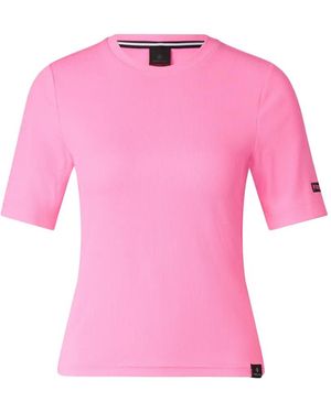Bogner Fire + Ice Elke Ribbed-Knit T-Shirt - Pink