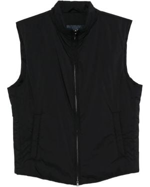 Herno Zip Sleeveless Gilet - Black