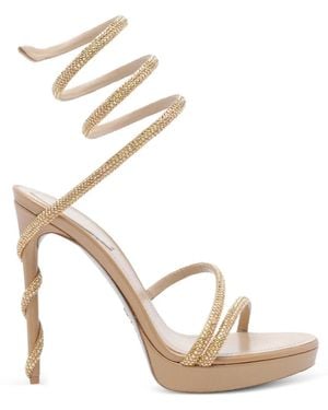 Rene Caovilla 105Mm Margot Sandals - Metallic