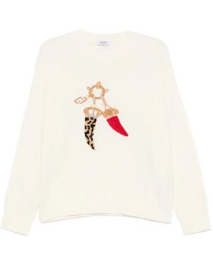 Liu Jo Pullover Mit Grafischem Print - Weiß