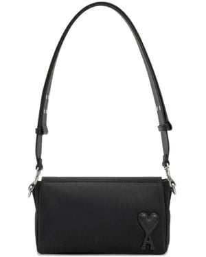 Ami Paris ハートロゴ メッセンジャーバッグ - ブラック