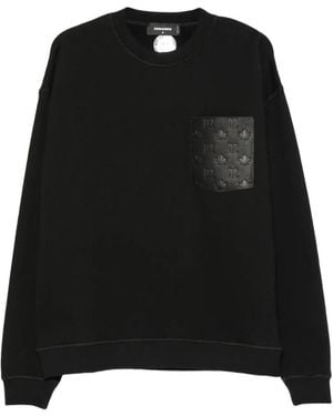 DSquared² Logo-Embossed Sweatshirt - Black