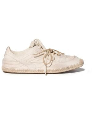 Miu Miu Gymnasium Canvas Trainers - White