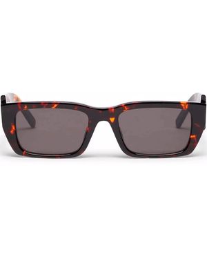 Palm Angels Palm Rectangle-Frame Sunglasses - Brown