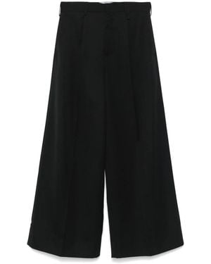 Simone Rocha Pantaloni A Gamba Ampia - Nero