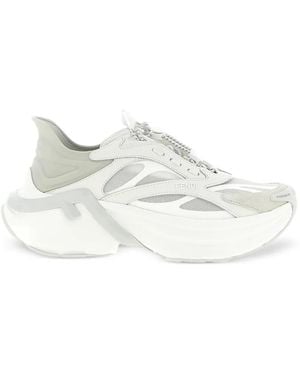 Fendi F-Light Leather Trainers - White