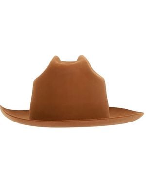 Lardini Sombrero fedora de fieltro - Marrón