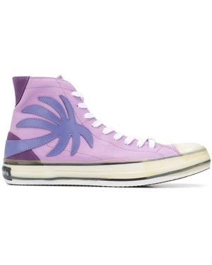 Palm Angels ハイカットスニーカー - パープル