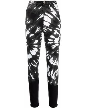Philipp Plein タイダイ スリムパンツ - ブラック