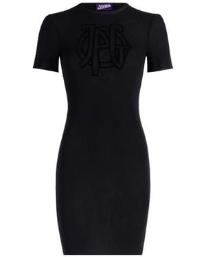 Jean Paul Gaultier Short-Sleeve Mini Dress - Black