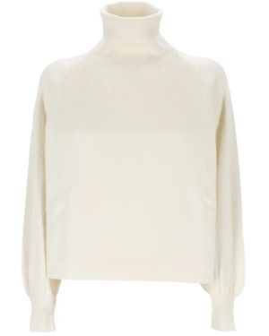Purotatto Jersey de cachemira - Blanco