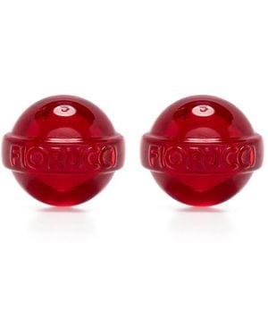 Fiorucci Mini Lollipop Clip-On Earrings - Red
