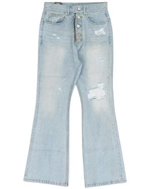 Protocol Index Distressed Flared Jeans - Blue