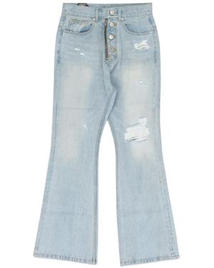 Protocol Index Gerafelde Jeans - Blauw