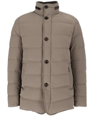 Moorer Nolde-Kn Quilted Coat - Natural