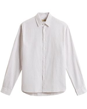 Woolrich Gestreept Overhemd - Wit